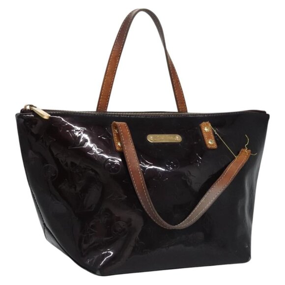 LOUIS VUITTON Monogram Vernis Bellevue PM Hand Bag Amarante M93585 Auth ar13243 - Picture 1 of 16